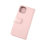 Rvelon iPhone 12 Pro Max Etui Ekte Skinn Rosa