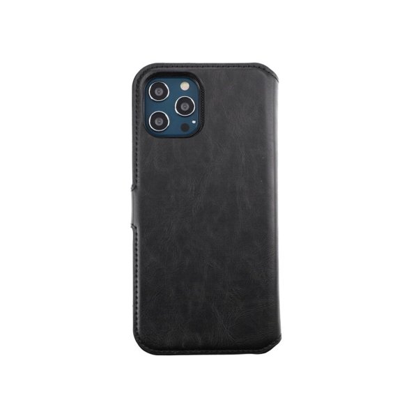Rvelon iPhone 12 Pro Max Etui Detachable Wallet Case Svart