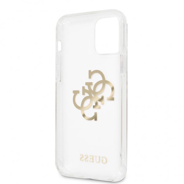 Guess iPhone 12 Pro Max Deksel 4G Logo Gull Klar