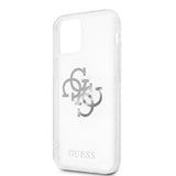 Guess iPhone 12 Pro Max Deksel 4G Logo Sølv Klar
