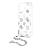 Guess iPhone 12 Pro Max Deksel Chain Peony Sølv
