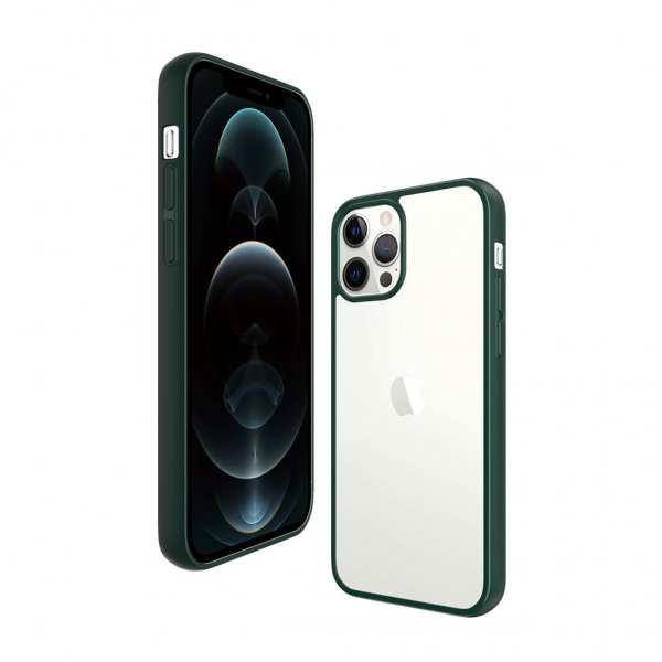 PanzerGlass iPhone 12 Pro Max Deksel ClearCase Color Racing Green