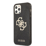 Guess iPhone 12 Pro Max Deksel Full Glitter Svart