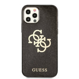 Guess iPhone 12 Pro Max Deksel Full Glitter Svart