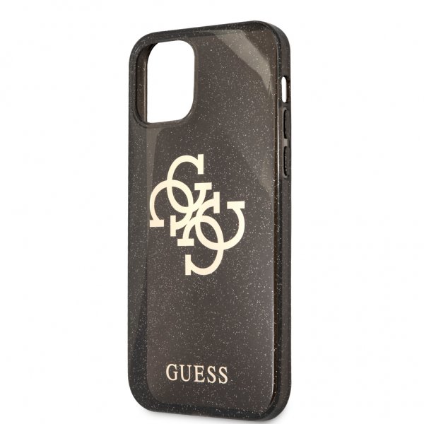 Guess iPhone 12 Pro Max Deksel Full Glitter Svart