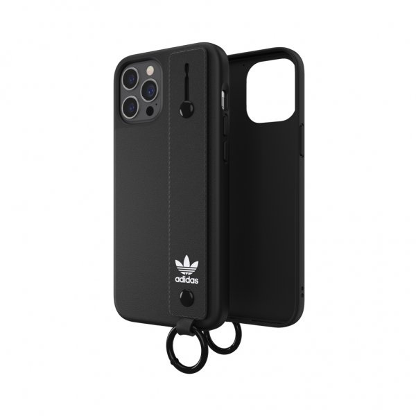 Adidas iPhone 12 Pro Max Deksel Hand Strap Case Svart