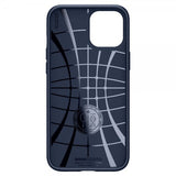 Spigen iPhone 12 Pro Max Deksel Liquid Air Navy Blue