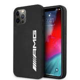 AMG iPhone 12 Pro Max Deksel Liquid Silicone Svart