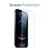 Northjo iPhone 12 Pro Max Deksel med Skjermbeskytter og Kamerabeskytter 3-i-1