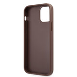 Guess iPhone 12 Pro Max Deksel Metal Logo Brun