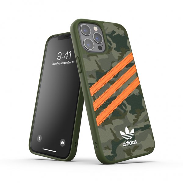 Adidas iPhone 12 Pro Max Deksel Moulded Case PU Camo/Signal Orange