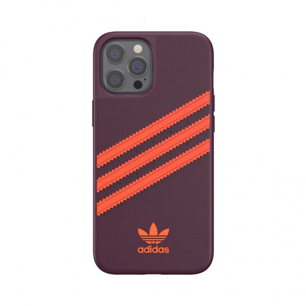 Adidas iPhone 12 Pro Max Deksel Moulded Case PU Maroon/Solar Orange