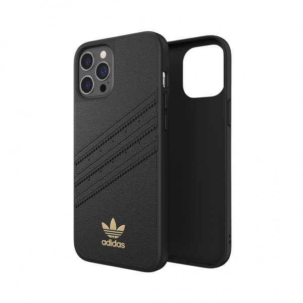 Adidas iPhone 12 Pro Max Deksel Moulded Case PU Premium Svart