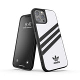 Adidas iPhone 12 Pro Max Deksel Formstøpt Etui PU Hvit