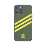 Adidas iPhone 12 Pro Max Deksel Moulded Case PU Wild Pine/Acid Yellow