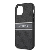 Guess iPhone 12 Pro Max Deksel Printed Stripe Grå