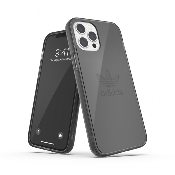 Adidas iPhone 12 Pro Max Deksel Protective Clear Case Svart