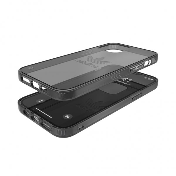 Adidas iPhone 12 Pro Max Deksel Protective Clear Case Svart