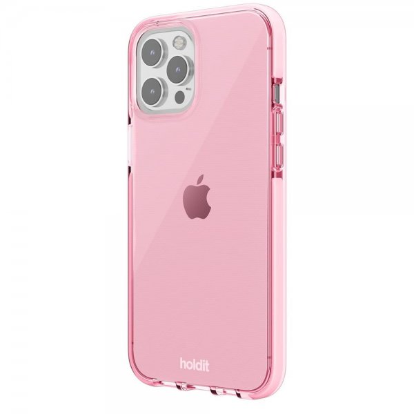 holdit iPhone 12 Pro Max Deksel Seethru Bright Pink