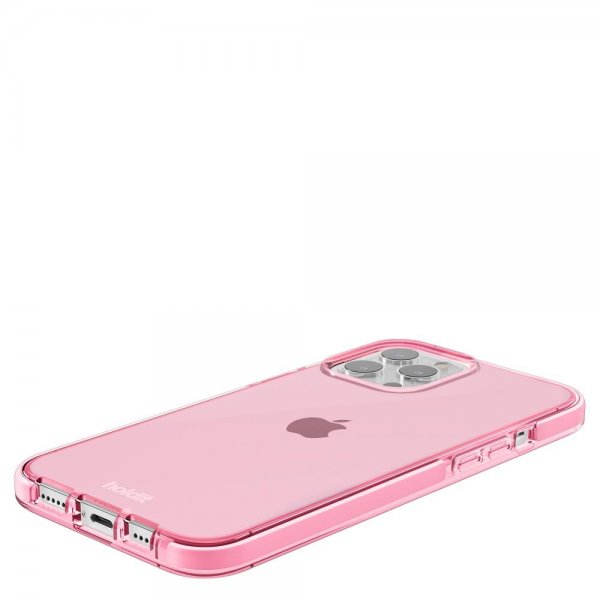 holdit iPhone 12 Pro Max Deksel Seethru Bright Pink