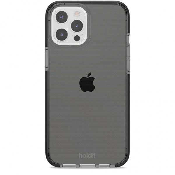 holdit iPhone 12 Pro Max Deksel Seethru Svart