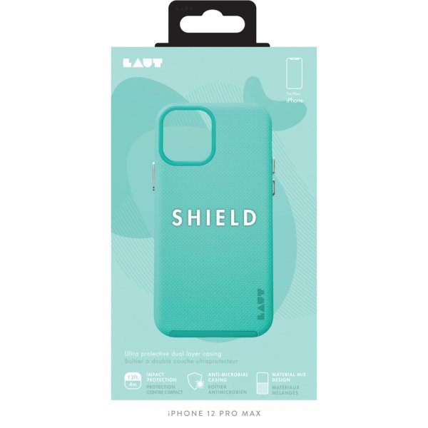 LAUT iPhone 12 Pro Max Deksel SHIELD Mint