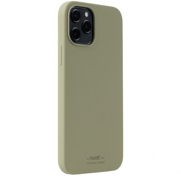 holdit iPhone 12 Pro Max Deksel Silikon Khaki Green