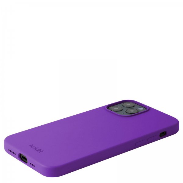 holdit iPhone 12 Pro Max Deksel Silikon Bright Purple