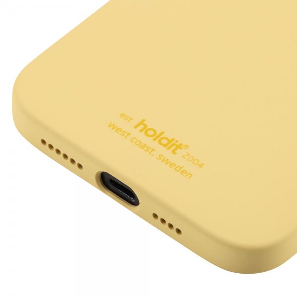 holdit iPhone 12 Pro Max Deksel Silikon Gul