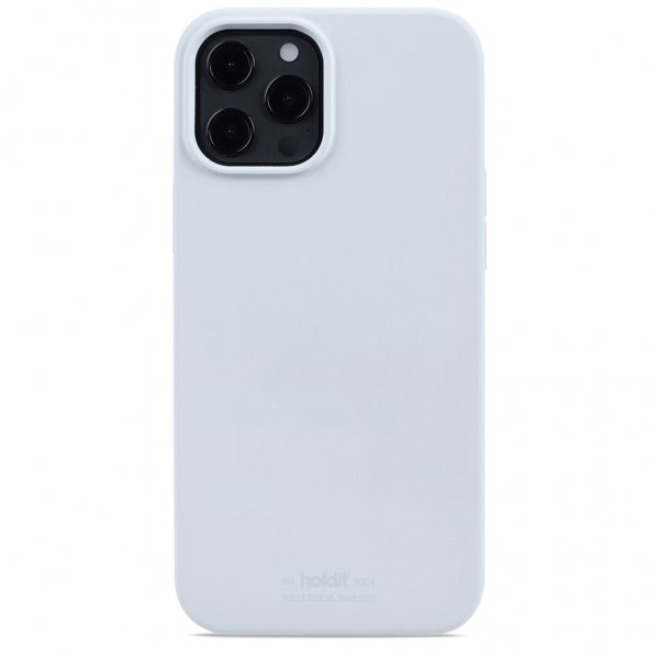 holdit iPhone 12 Pro Max Deksel Silikon Mineral Blue