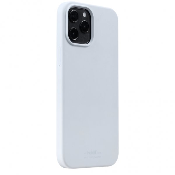 holdit iPhone 12 Pro Max Deksel Silikon Mineral Blue