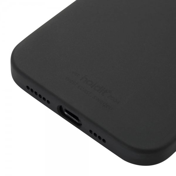 holdit iPhone 12 Pro Max Deksel Silikon Svart