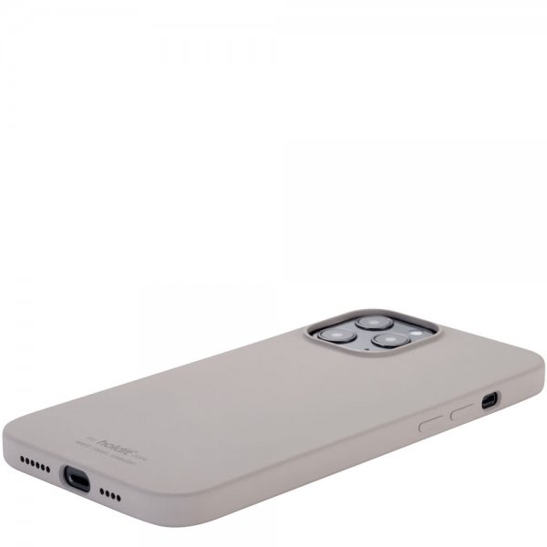 holdit iPhone 12 Pro Max Deksel Silikon Taupe
