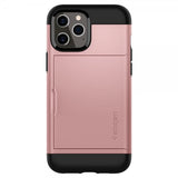 Spigen iPhone 12 Pro Max Deksel Slim Armor CS Rosegull