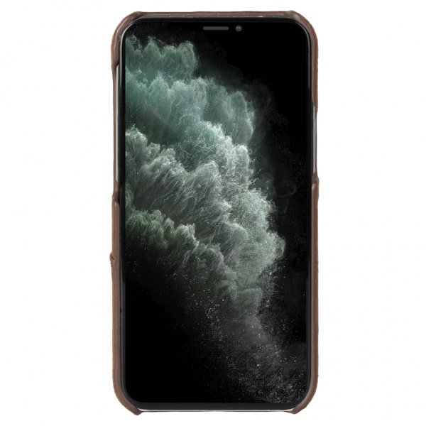 Krusell iPhone 12 Pro Max Deksel Sunne CardCover Vintage Cognac