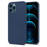 Spigen iPhone 12 Pro Max Deksel Thin Fit Deep Blue