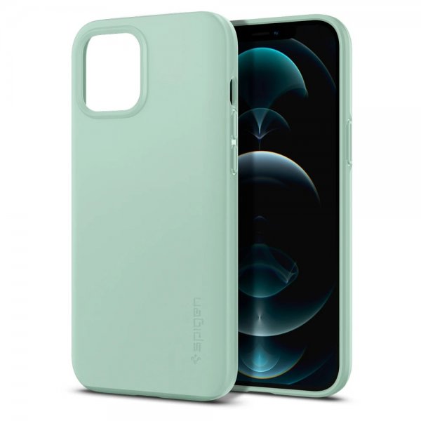 Spigen iPhone 12 Pro Max Deksel Thin Fit Apple Mint