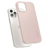 Spigen iPhone 12 Pro Max Deksel Thin Fit Pink Sand