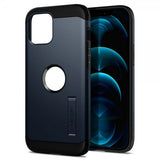 Spigen iPhone 12 Pro Max Deksel Tough Armor Metal Slate
