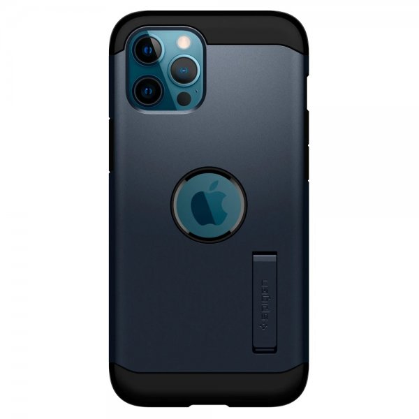 Spigen iPhone 12 Pro Max Deksel Tough Armor Metal Slate