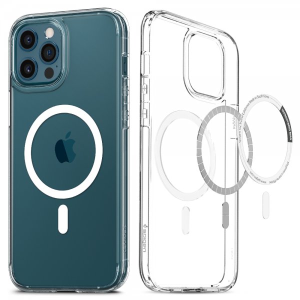 Spigen iPhone 12 Pro Max Deksel Ultra Hybrid Mag Hvit