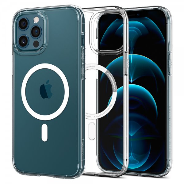 Spigen iPhone 12 Pro Max Deksel Ultra Hybrid Mag Hvit