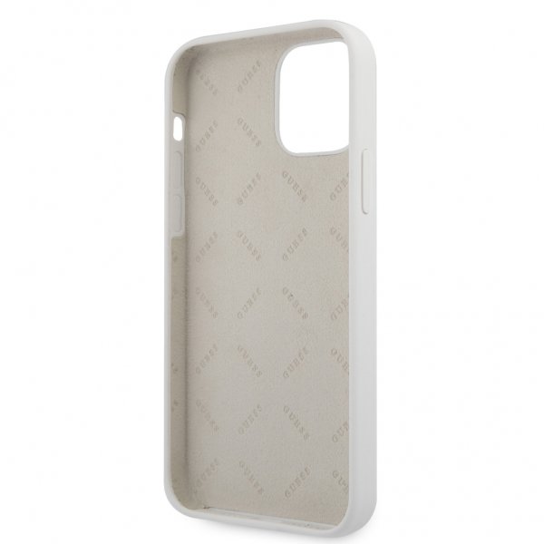 Guess iPhone 12 Pro Max Deksel Vintage Silicone Cream