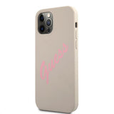 Guess iPhone 12 Pro Max Deksel Vintage Silicone Grå