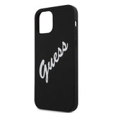 Guess iPhone 12 Pro Max Deksel Vintage Silicone Svart