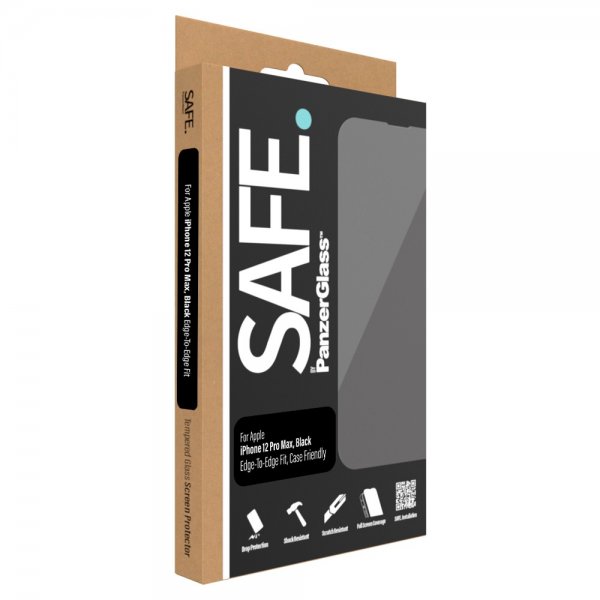 SAFE. by PanzerGlass iPhone 12 Pro Max Skjermbeskytter Edge-to-Edge Fit