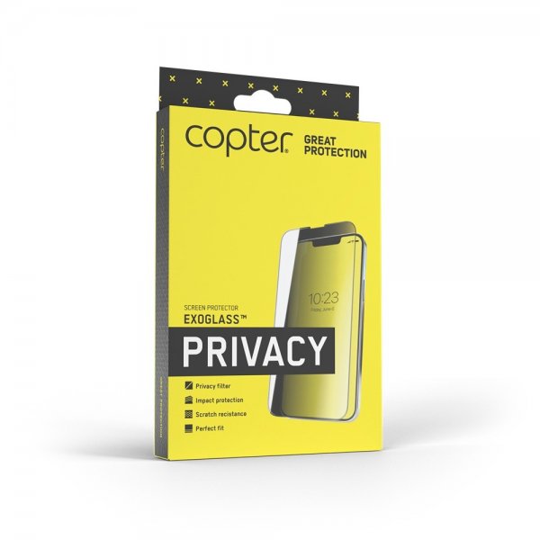 Copter iPhone 12 Pro Max Skjermbeskytter Exoglass Flat Privacy
