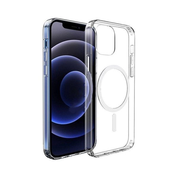 iPhone 12 Pro Max Deksel TPU MagSafe Støtsikker Transparent