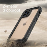 Redpepper iPhone 12 Pro Deksel Vanntett IP68 Svart