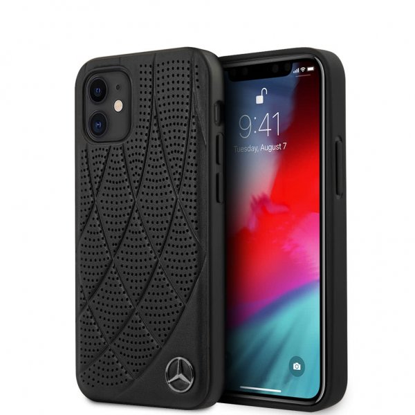 Mercedes Benz iPhone 12 Mini Deksel Bow Cover Svart